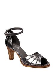 THE SHOE by Sofie Schnoor Metallic leather open toe