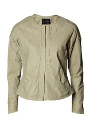 Stella Nova Butterfly Leather Jacket - Vanilla