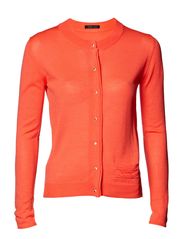Stella Nova Melange Knit Cardigan - Neon pink