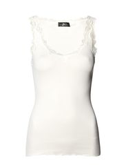 Style Butler Camisole With Lace - White