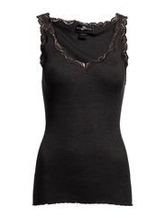 Style Butler Camisole With Lace - Dark Grey Melange
