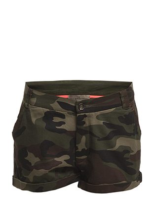 The Wardrobe Oliva Camou Shorts
