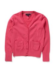 Tommy Hilfiger Kids HERY VN CARDIGAN L/S - FANDANGO PINK