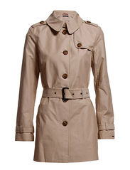 Tommy Hilfiger HERITAGE SHORT TRENCH - PUMICE