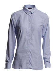 Tommy Hilfiger OXFORD FITTED SOLID SHIRT LS - LIGHT BLUE