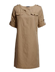 Tommy Hilfiger DEE CTN LINEN DRESS 3/4 SLV