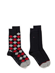 Tommy Hilfiger SOCKS 2-PAIRS - MIDNIGHT BLUE