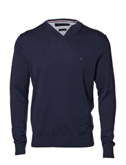 Tommy Hilfiger PACIFIC V-NK CF - FADED BLUE