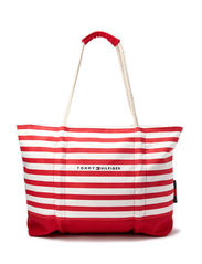 Tommy Hilfiger SAILOR I LARGE ROPE TOTE - RED