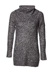 Vero Moda FORM LS LONG ROLLNECK - DARK NAVY