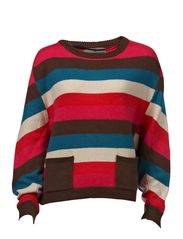 Vero Moda BIRUT LS O-NECK - SUMMER BROWN