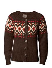 Vero Moda SALEM LS CARDIGAN - MOCCA