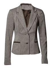 Vero Moda MANDY LS TWEED BLAZER DNA - MOCCA