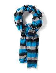 Vero Moda DALTON MULTI STRIPE SCARF - DEEP SEA BLUE