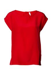 Vero Moda SIMPLEE SS TOP - TOMATO RED