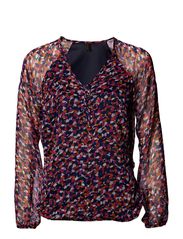 Vero Moda CLOUD L/S TOP MIX BOOS - PEACOAT