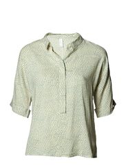 Vero Moda DONJA 2/4 TOP MIX WALL 4-5 - LATTE