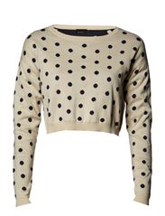 Vero Moda BLOSSOM LS CROPPED BLOUSE VNS - LATTE