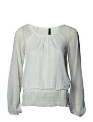 Vero Moda MUNA L/S TOP - OPT.WHITE