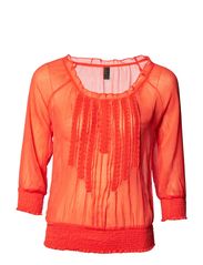 Vero Moda CANTEEN 3/4 TOP - POPPY RED