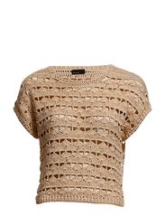 Vero Moda SIENA SS CROCHET BOATNECK VNS - IVORY CREAM