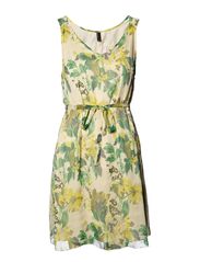 Vero Moda PETIT SL SHORT DRESS BOOS - LIMELIGHT