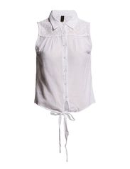 Vero Moda GOODIE SL SHIRT BOOS - OPT.WHITE
