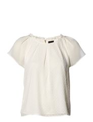 Vero Moda WHITNEY S/S TOP - SNOW WHITE