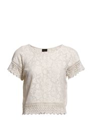 Vero Moda CORAL S/S TOP - SNOW WHITE