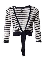 Vero Moda VLATKA TIE 3/4 BOLERO - SNOW WHITE
