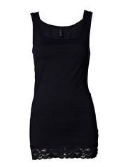 Vero Moda NEW AHA LACE TANK TOP - DARK NAVY