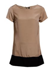 Vero Moda PIEMONTE CAPSLEEVE - STOCKING BEIGE