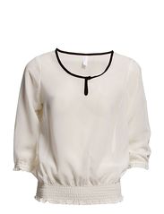 Vero Moda NANU 3/4 TOP - MIX BBB - SNOW WHITE