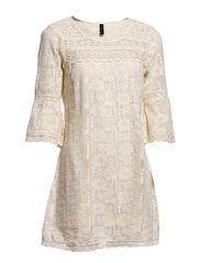 Vero Moda VICTORIA 3/4 MINI DRESS - RE - LATTE