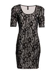 Vero Moda BB DELTA 2/4 SHORT DRESS - LATTE