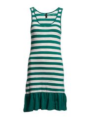 Vero Moda DALLAS STRIPE SL DRESS - ULTRAMARINE GREEN