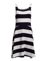 Vero Moda CILLA STRIPE DRESS - SNOW WHITE
