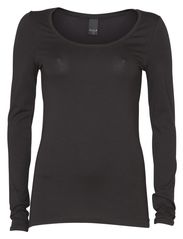 Vila OFFICIEL L/S O-NECK - BLACK
