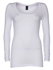 Vila OFFICIEL L/S O-NECK - OPTICAL SNOW