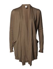 Vila KAOMA KNIT CARDIGAN - FOSSIL
