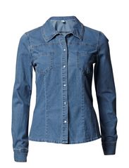 Vila JONALDI DENIM SHIRT - DENIM
