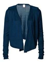 Vila TIBA DRAPE KNIT BOLERO - DARK PETROL