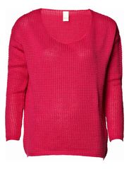 Vila FALL KNIT TOP - PREPPY PINK