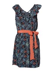 Vila FUR DRESS - MARINE BLUE