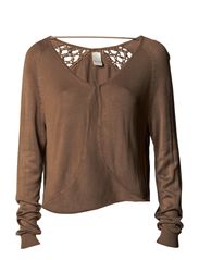 Vila MIMOA KNIT CARDIGAN/T - FOSSIL