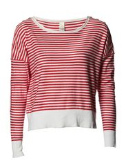 Vila KOSHA KNIT TOP - PARADISE RED