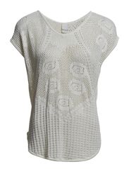 Vila SEBORI KNIT TOP - WHITE