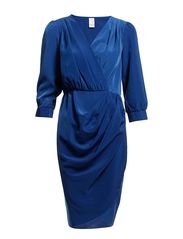 Vila PREPPY DRESS1 - THUNDER BLUE