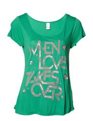 Vila LUXOR T-SHIRT - MING GREEN