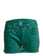 Vila MAYA DENIM SHORTS OVERDYED - MING GREEN